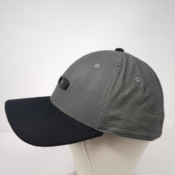 Oakley Fitted Baseball Cap Gray XL Classic Low A- Flex Vented Holes 6 Panel - Picture 3 of 10